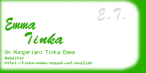 emma tinka business card